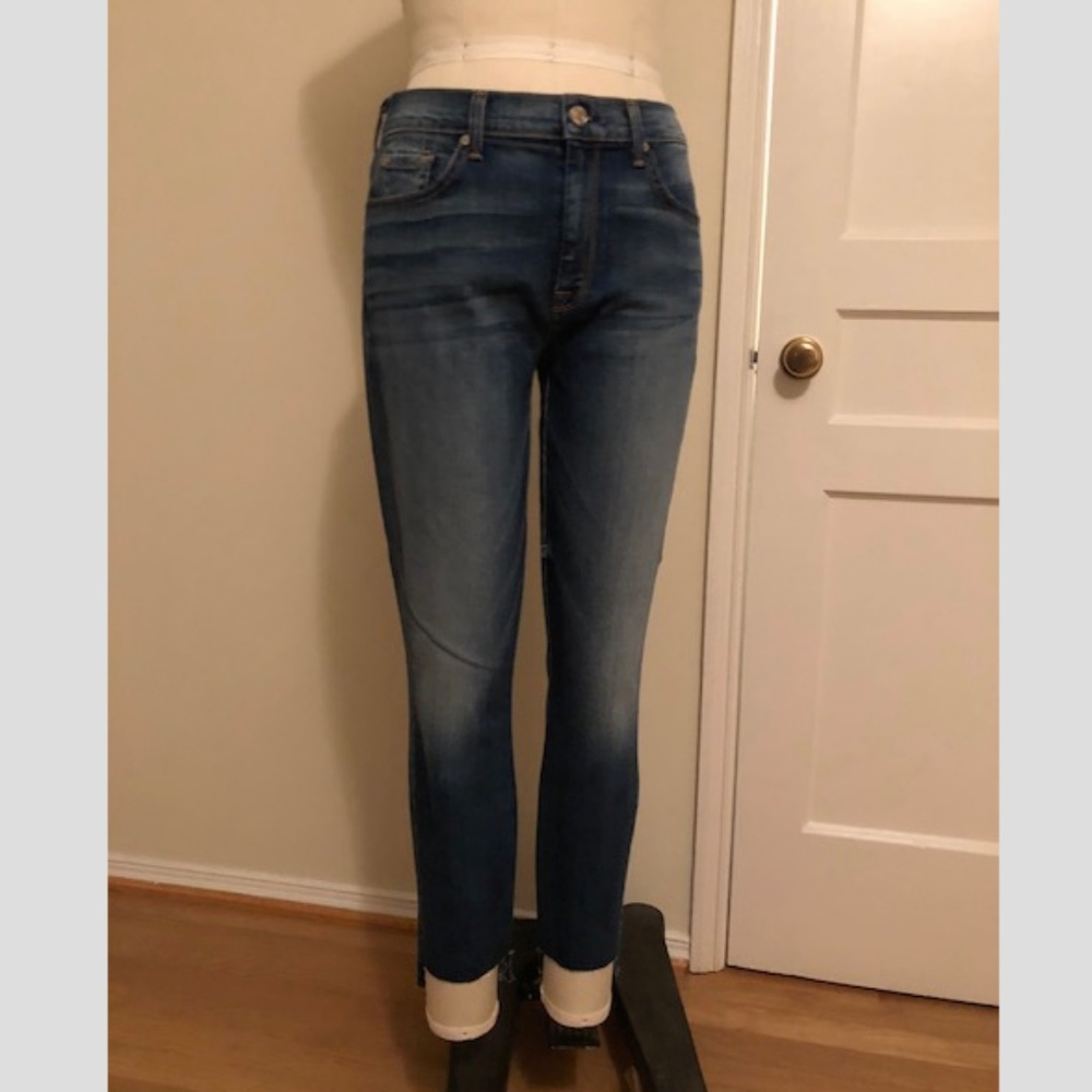 7 FOR ALL MANKIND SKINNY W STEP HEM
